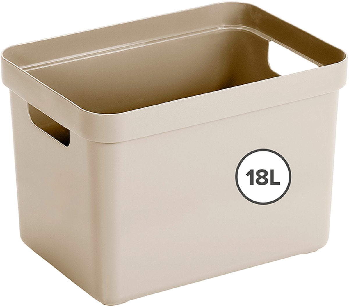 Boîte de rangement Sunware sigma home 18l - 35x24,6x24,3 cm - beige