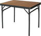 Table de camping eurotrail chaselle 75 x 55 cm de bambou marron noir