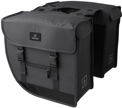 Fastrider bodyl hybrid double sacoche de vélo basics gris moyen - 20112100-007