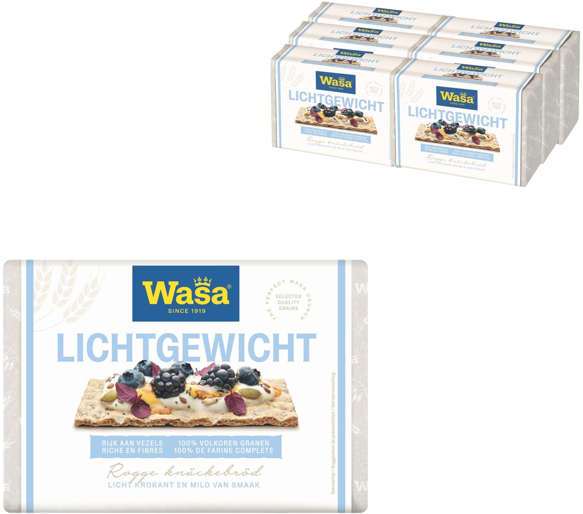 Pain croustillant léger Wasa - 6 x 300g