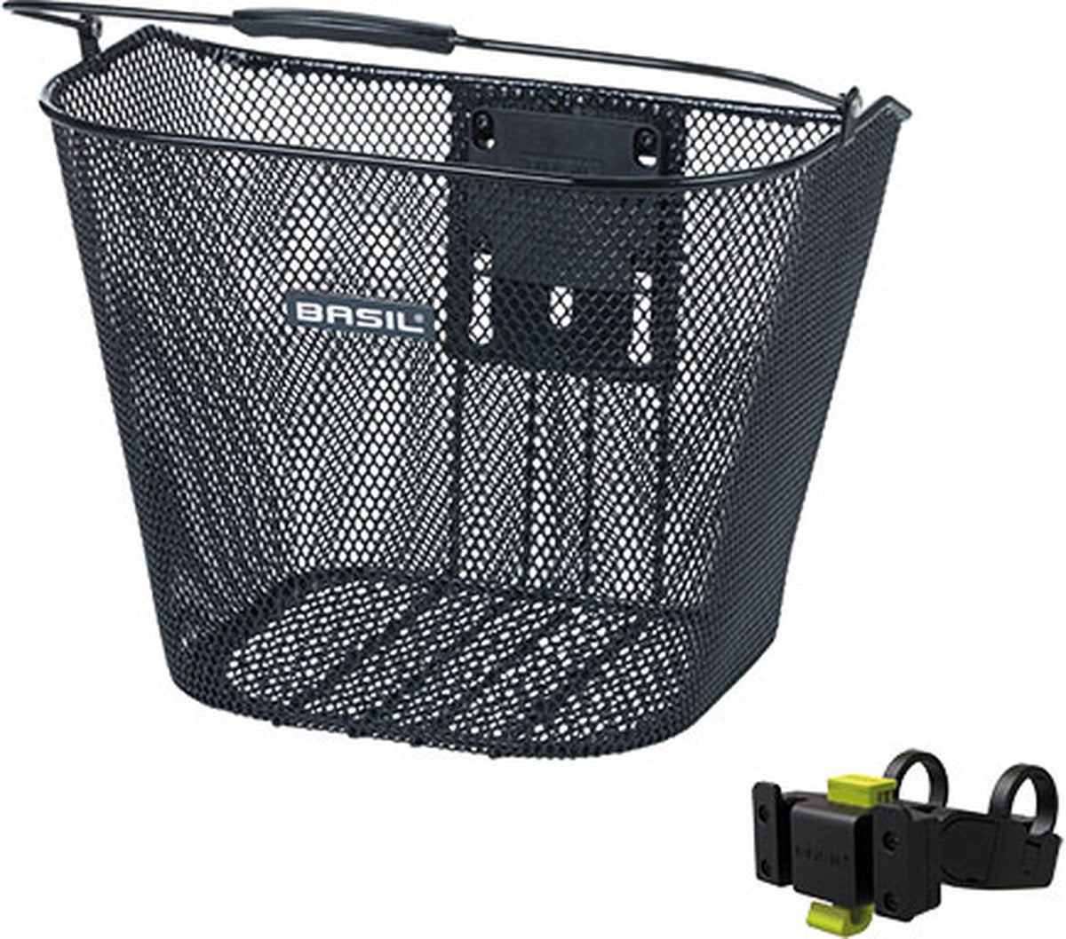Basil Bremen KF - Panier à vélo - Premier - Y compris le support de Basil KF Sterbar Bield - Black