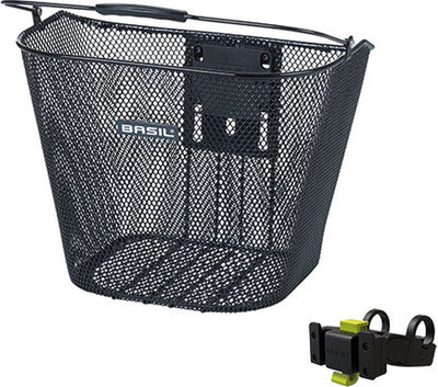 Basil Bremen KF - Panier à vélo - Premier - Y compris le support de Basil KF Sterbar Bield - Black