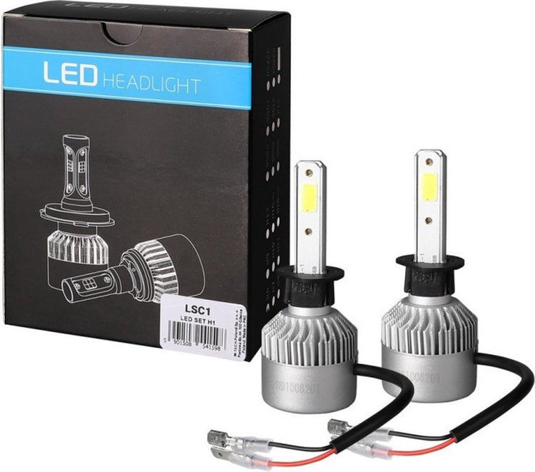 Phares LED H1 sans marque sans marque, blanc 6 500 K, lot de 2 | voiture - moto - scooter - camion