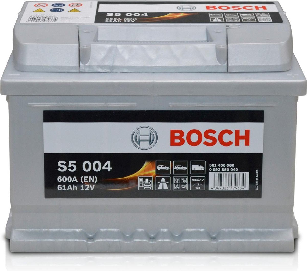 Bosch | batterie - 12v 61ah | s5004 - 0 092 s50 040 | batterie de démarrage de voiture
