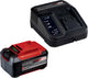 Kit de démarrage Einhell 18 V 5,2 Ah Power X-Change - 1x 5,2 Ah plus batterie et chargeur rapide - Universel pour toutes les machines Power X-Change