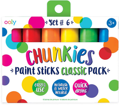 Ooly - chunkies - marqueurs de peinture - ensemble classique - ensemble de 6 pièces