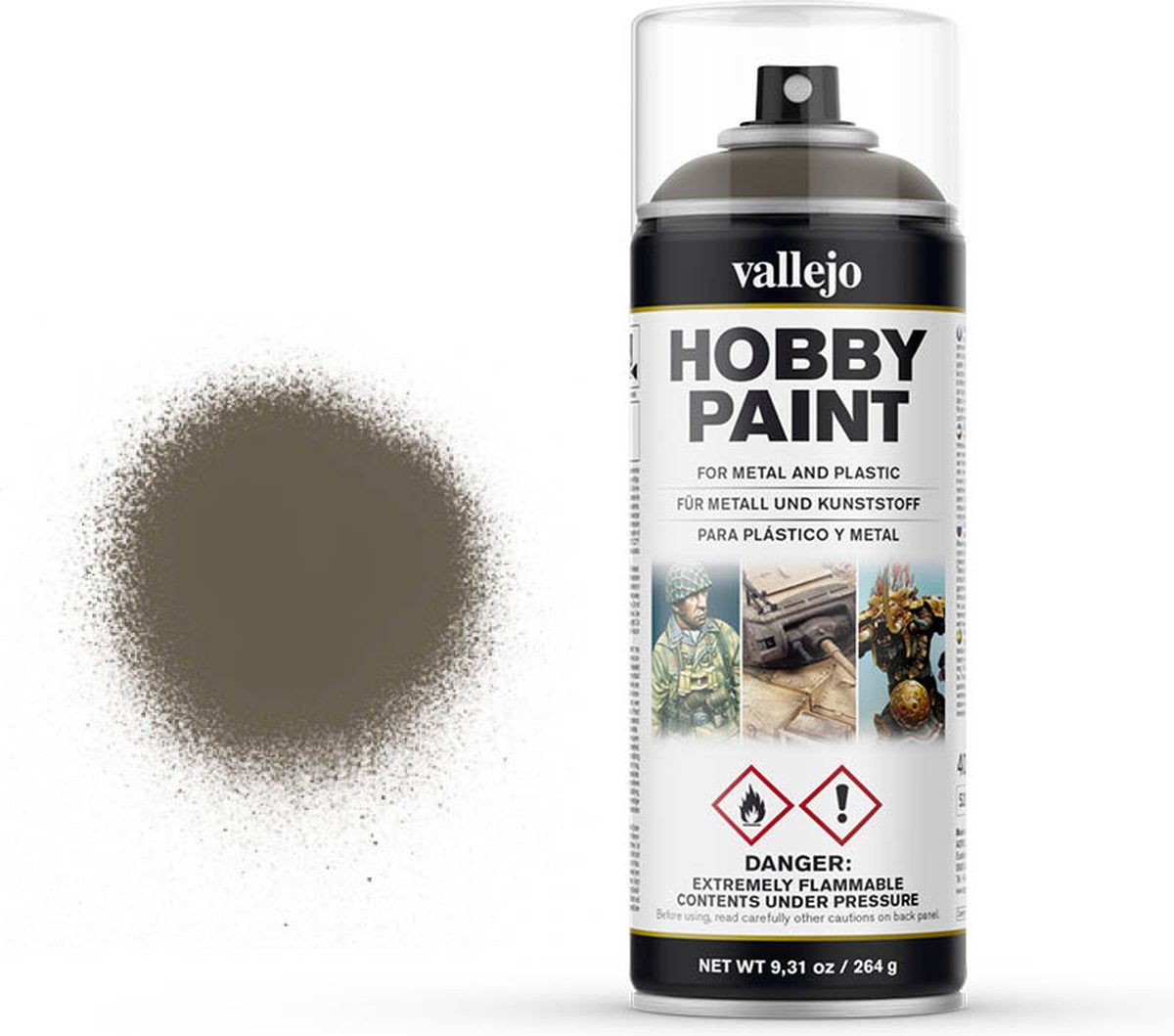 Vallejo val 28005 - apprêt olive drab américain - spray 400 ml