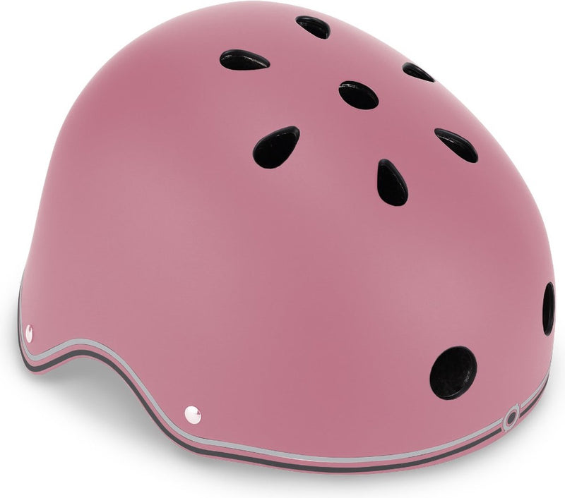 Casque Globber - casque primo xs s rose pastel - rose - éclairage LED - casque abs avec mousse EPS - réglable - xs-s 48-53cm