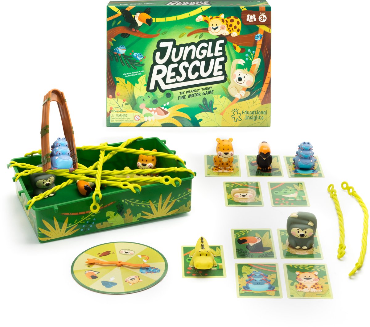 Ressources d'apprentissage jeu de sauvetage dans la jungle - 3+