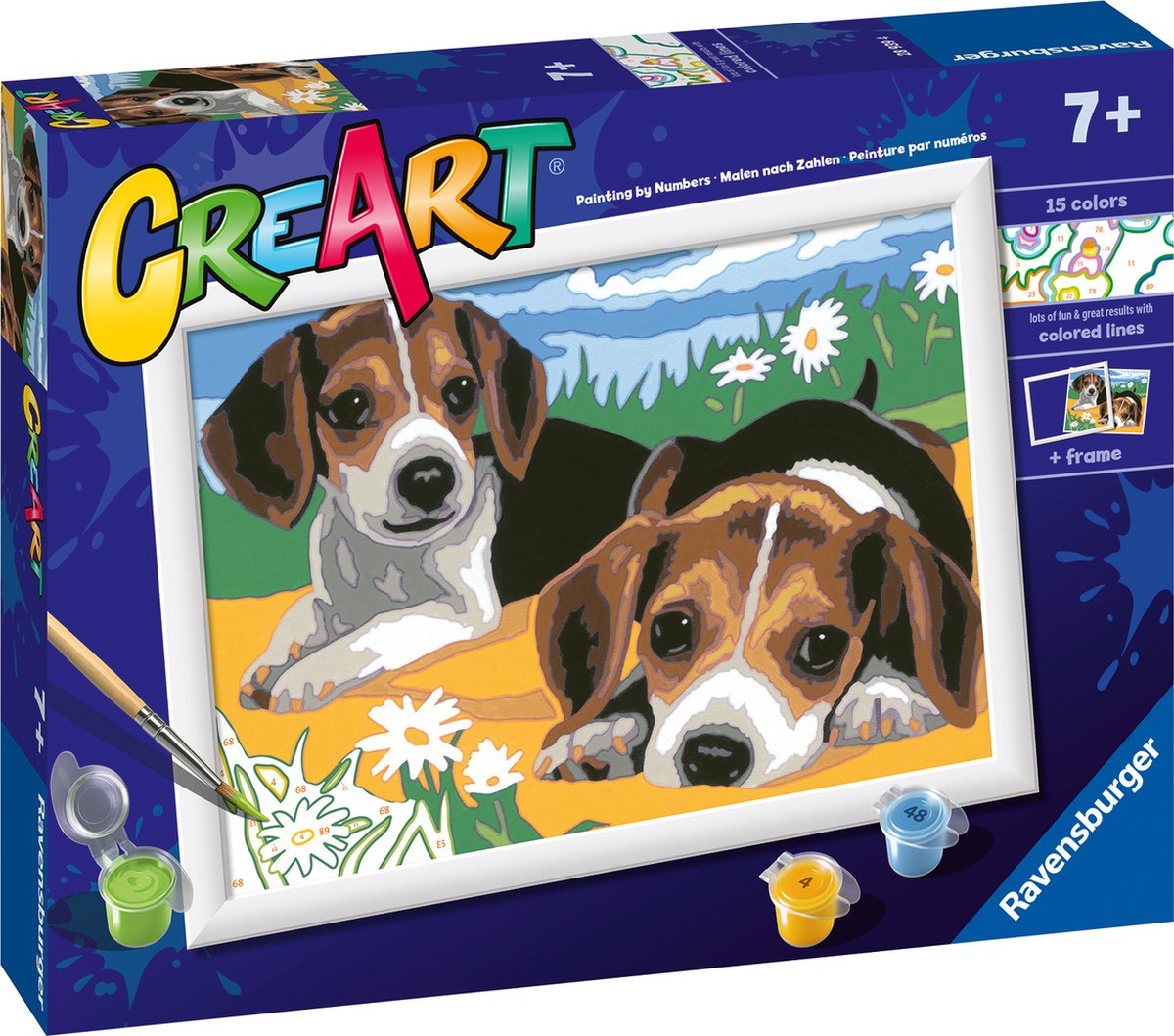 Ravensburger Creart Painting sur numéro Beagle Puppies