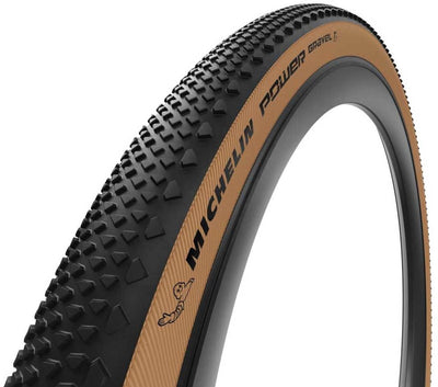 Pneu Michelin 28” – power gravel – taille etrto : 57-622 – brun noir