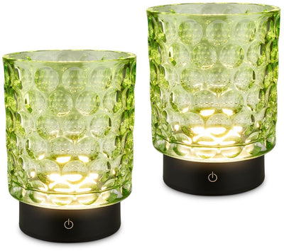 Briloner sunora - lampe de table LED sans fil ip44 - 7560019 - dimmable - tactile - sans fil - résistant aux éclaboussures - batterie et source lumineuse remplaçables - ø11 x 15 cm - vert