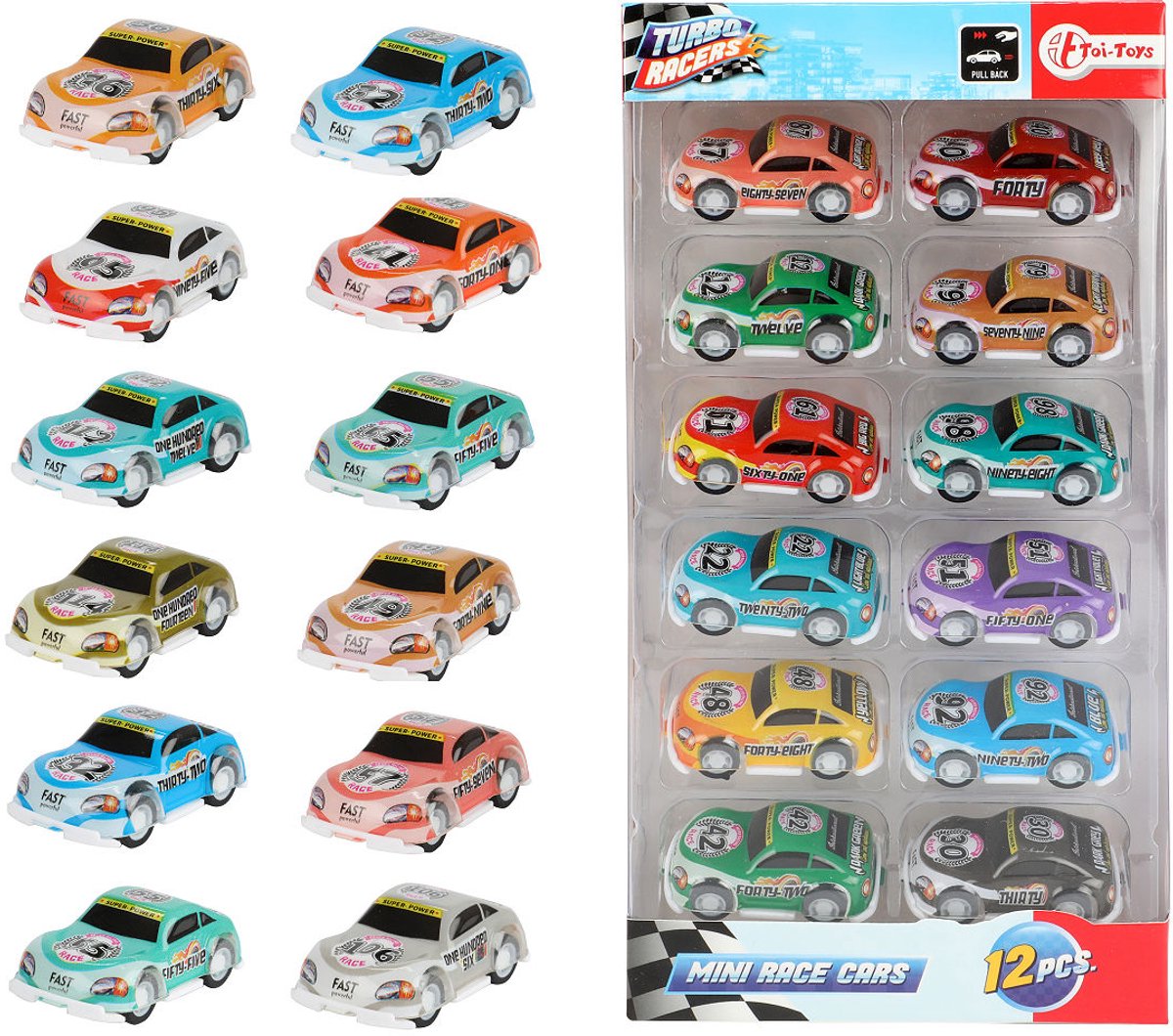 Toi-Toys Turbo Racers tire les voitures de course, 12e.