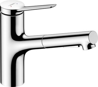 Hansgrohe zesis m33 - robinet de cuisine 150, avec douchette extractible, chromé 74800000