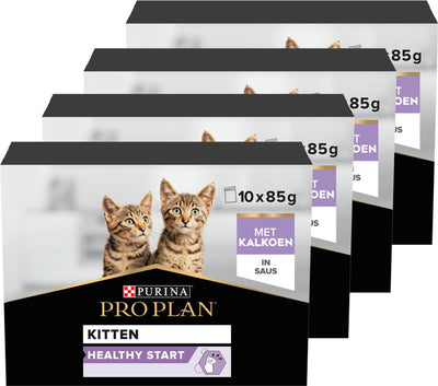 Pro plan kitten healthy start multipack - nourriture humide pour chats - dinde - 40x85 g