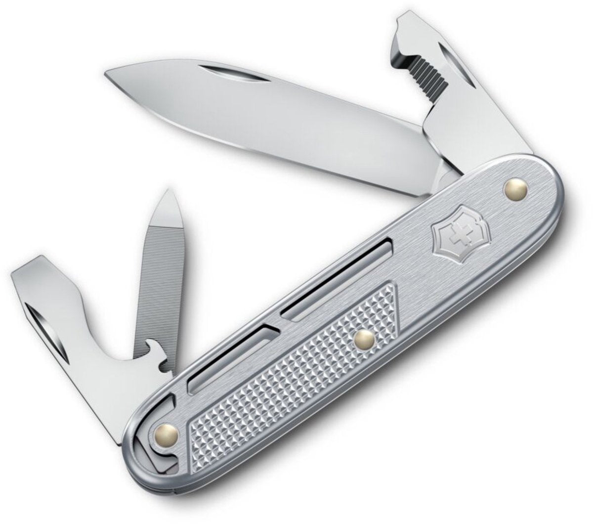 Couteau de poche Victorinox Synergy Alox - 9 fonctions - argent