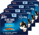 Felix Every Day Party 7+ Senior Fish Selection - Nourriture humide pour chat - Thon Saumon Sardines Truite - 48 x 85 g