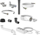Kit de montage Schütte 200 - matériel de montage - évacuation - avec électrique - sous l'évier - pour cuisines