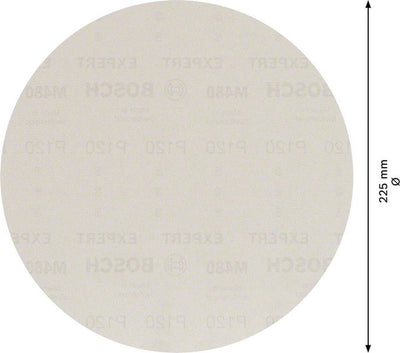 Bosch accessoires expert m480 filet de ponçage pour ponceuses à plaques de plâtre 225 mm, k120 - 1 pièce(s) - 2608900709