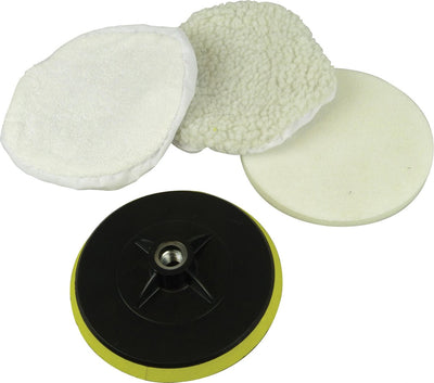 Jeu de disques de polissage Carpoint 150 mm pour 1717307 - pour machine de nettoyage et de polissage