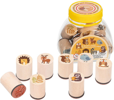 GOKI WOODEN TIMP Set Forest Animaux, 9dlg.