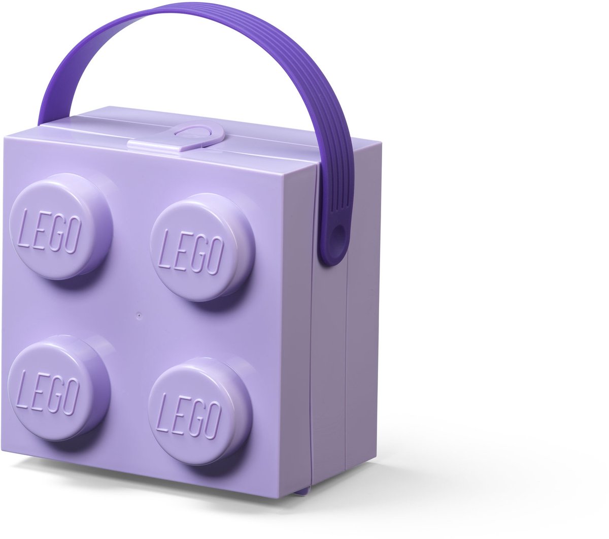 Lego - boîte à lunch brique 4 avec poignée - polypropylène - violet