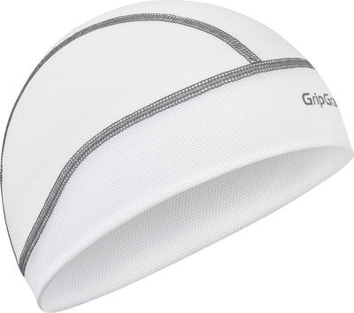 Gripgrab - UPF 50+ casque de vélo d'été léger chapeau protection UV chapeau de cyclisme casquette crâne - blanc - unisexe - taille unique