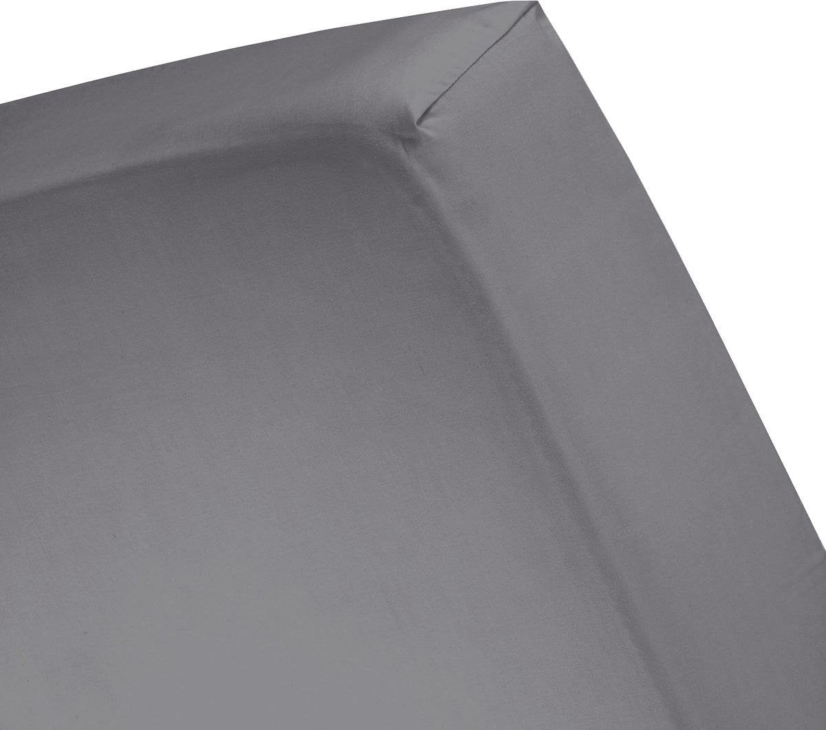 Drap-housse Cendrillon - flanelle - convient pour sommier tapissier - 160 x 200 210 cm - jusqu'à 30 cm de hauteur de matelas - anthracite