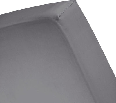 Drap-housse Cendrillon - flanelle - convient pour sommier tapissier - 160 x 200 210 cm - jusqu'à 30 cm de hauteur de matelas - anthracite