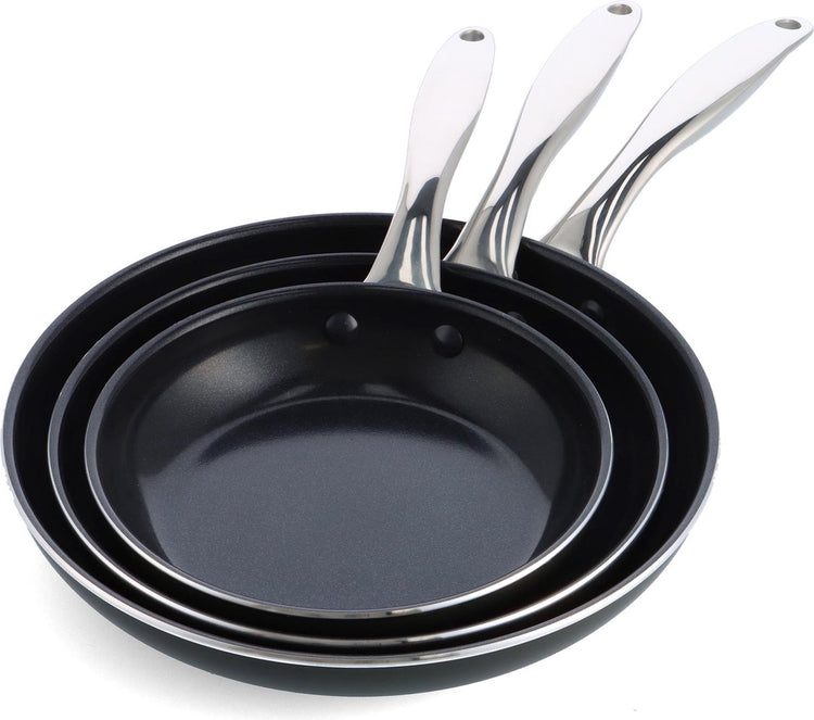 Daily food by Jeroen Meus - set de poêles 3 pièces ø20+24+28cm - induction - sans pfas
