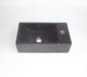 Fontaine en pierre Plieger avec trou pour robinetterie à droite 40x22cm anthracite