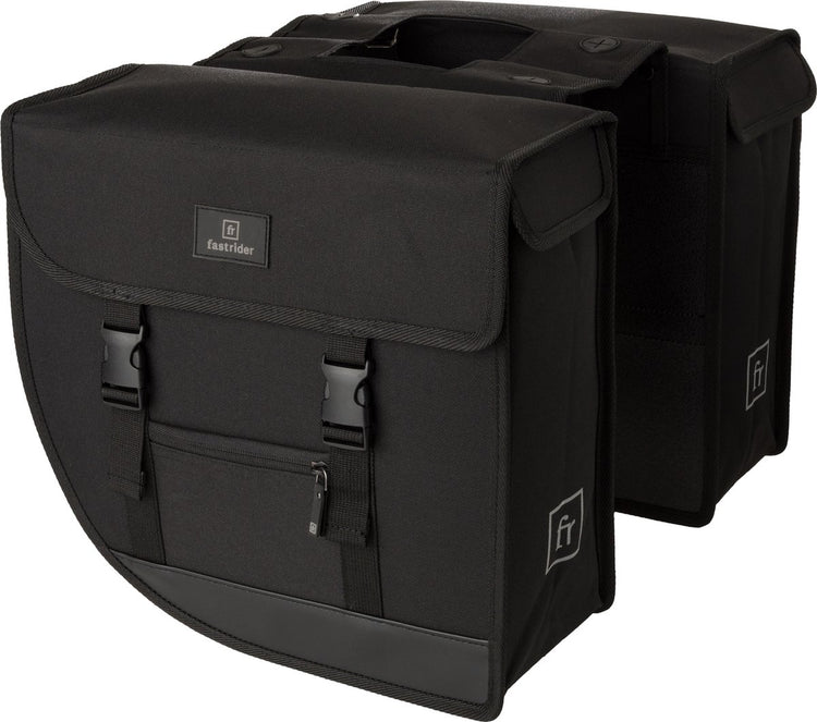 Fastrider bodyl hybrid double sacoche de vélo basics moyen noir - 20112100-000