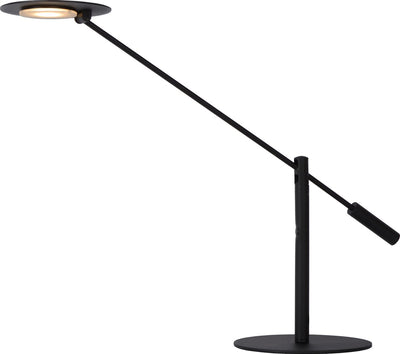 Lucide anselmo - lampe de bureau - ø 18 cm - LED dimmable - 1x9w 3000k - noir