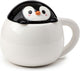 Tasse en céramique formée de pingouin