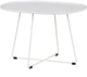 Woood Table d'appoint Otis xl - métal - blanc - 47x70x60