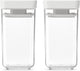 Conteneurs de conservation Brabantia savoureux+ - empilables - 2 x 0,15 l - gris clair