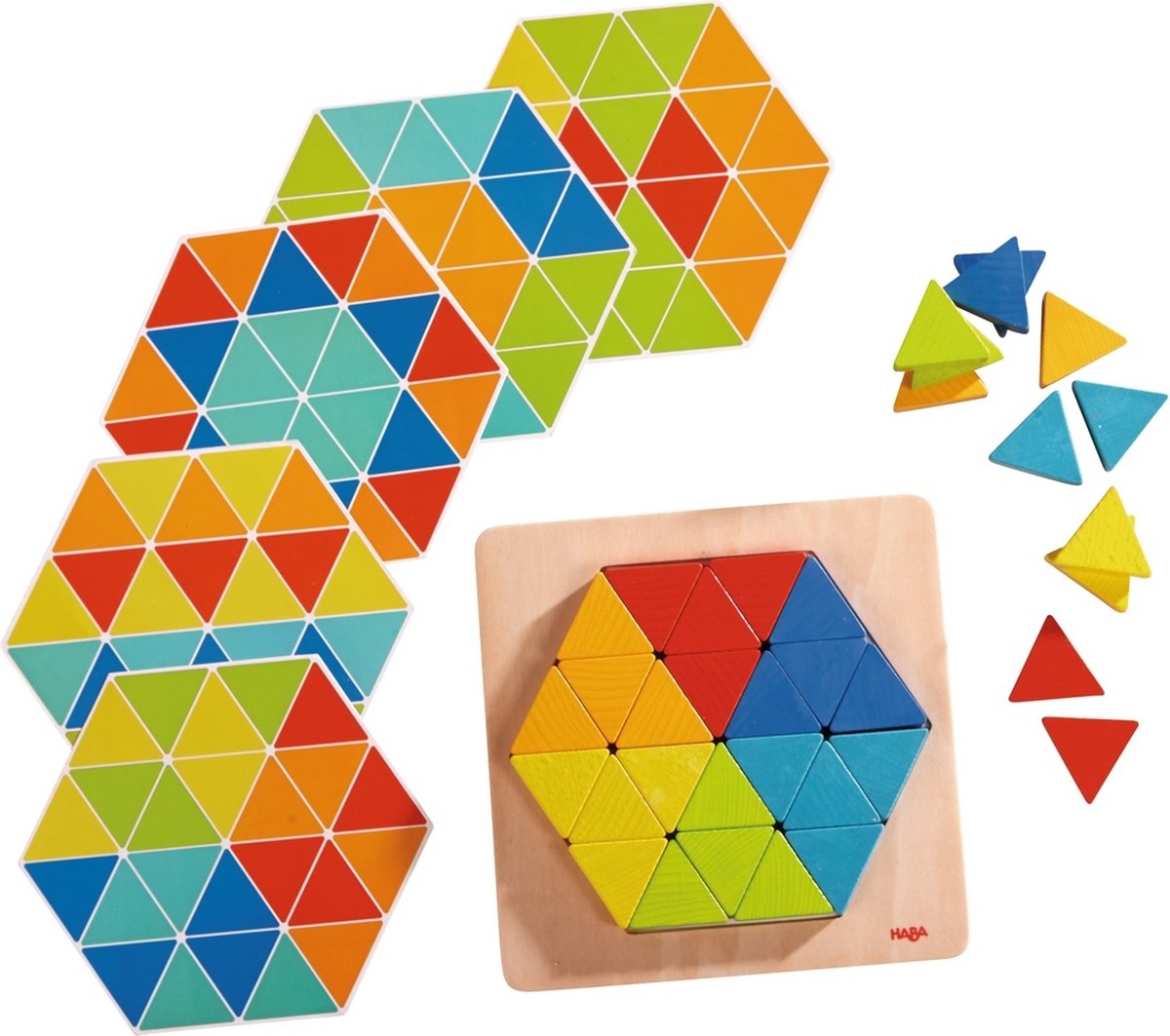 Haba jeu de pose triangles magiques