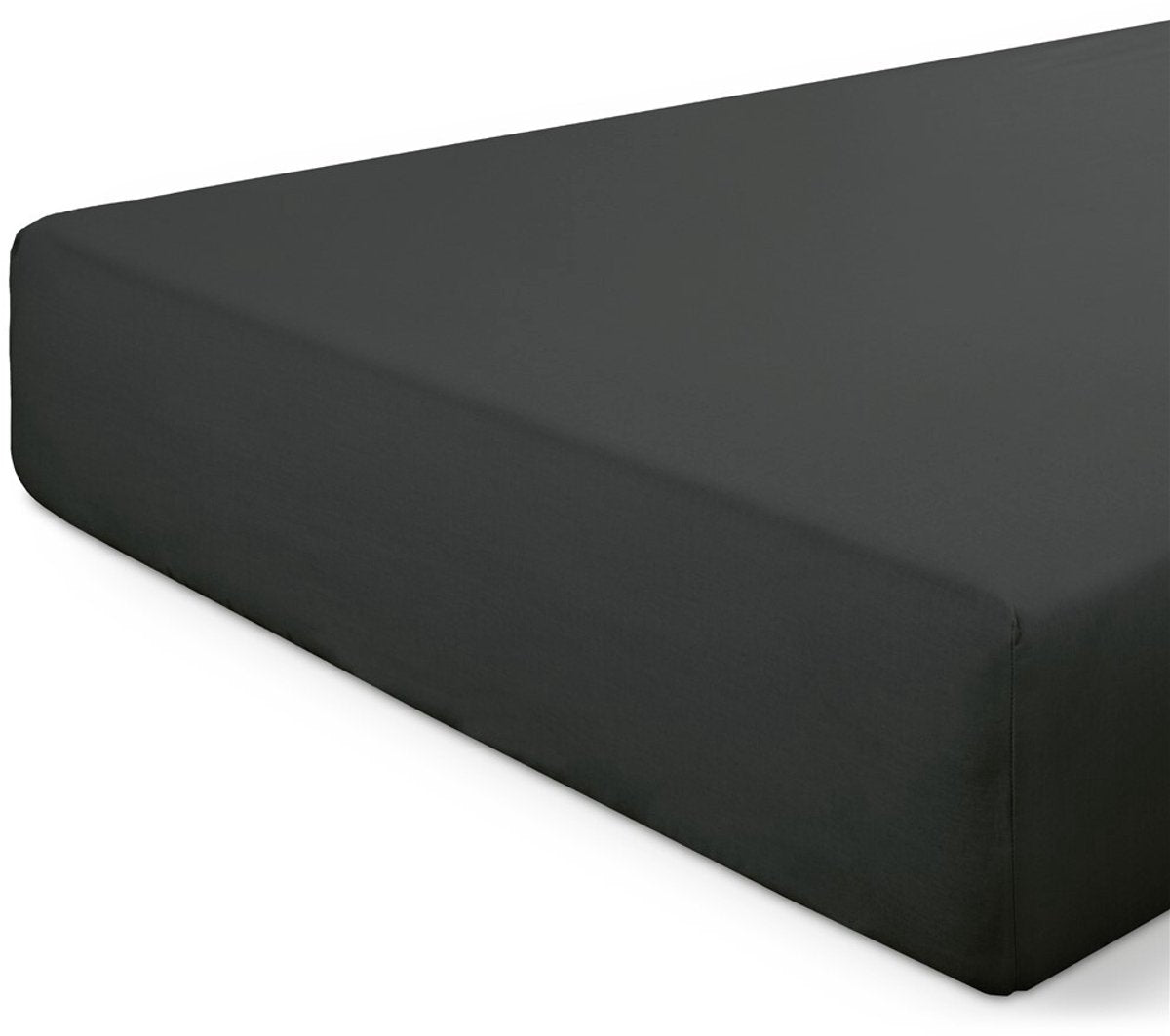Dindi home drap-housse dindi basic beauty - 140x200 - 100% coton - noir