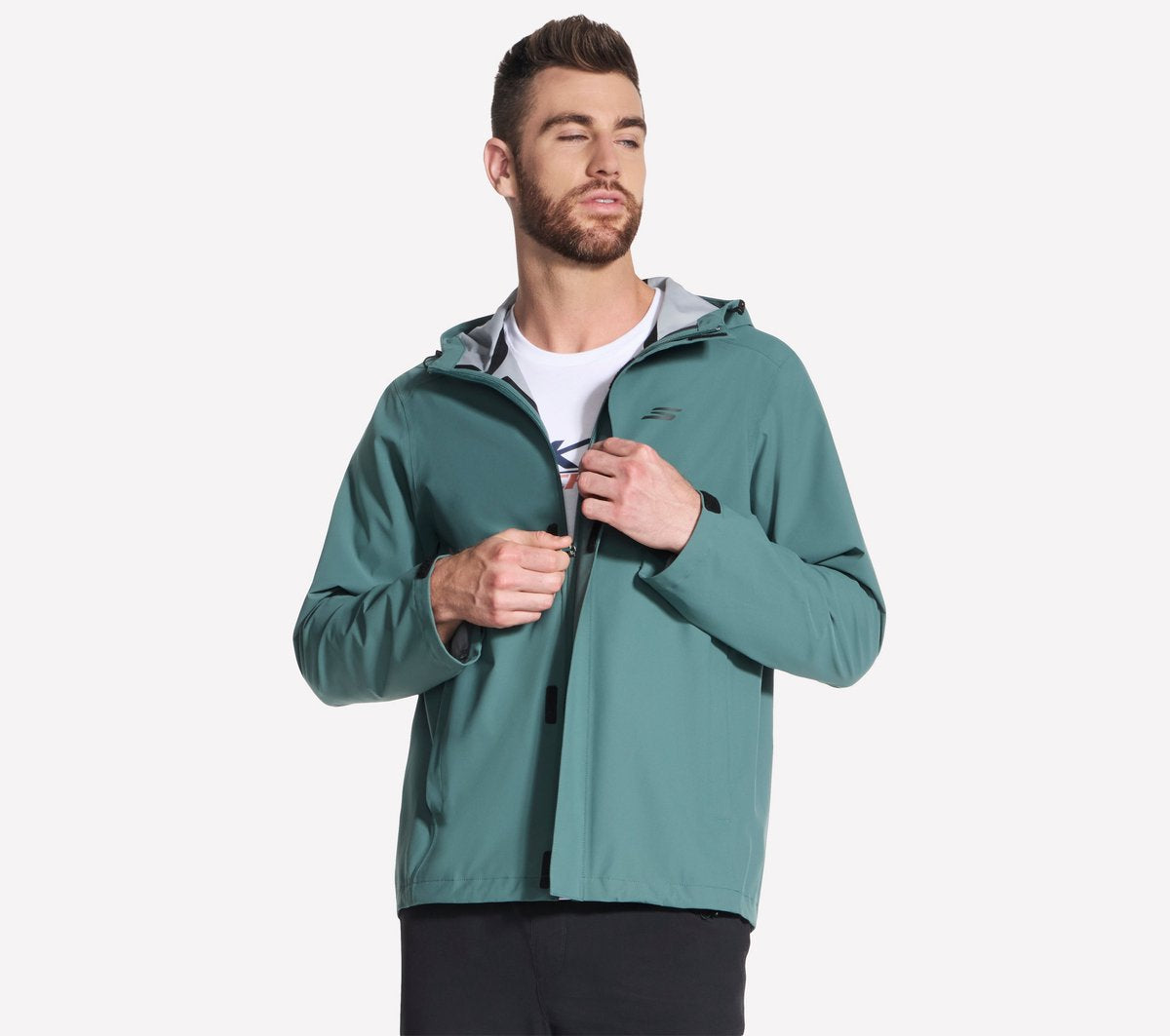 Skechers Premier Rain Jacket Veste homme - vert foncé