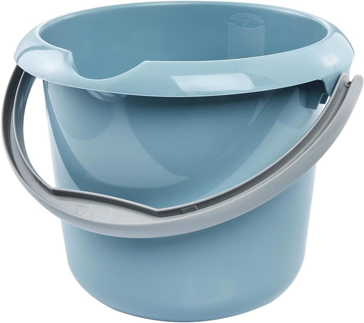 Seau compact Sans Marque de 5 l sans marque avec échelle de mesure et poignée ergonomique - parfait pour la maison et le jardin