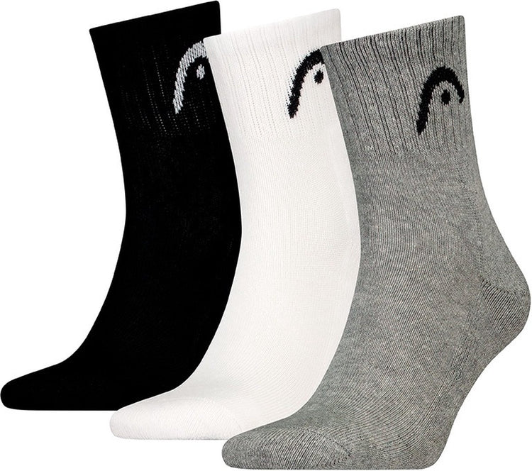 Head - unisexe - chaussettes courtes tous sports - entraînement - pack de 3 - taille 35-38