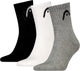 Head - unisexe - chaussettes courtes tous sports - entraînement - pack de 3 - taille 35-38