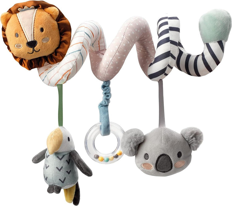 Nûby - jouet pour poussette aventures animales - chaîne de poussette en spirale pour bébé - 0+ mois