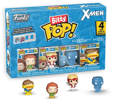 Funko X Men Bitty Pop! figurine vinyle pack de 4 jean gris avec ch 2,5 cm mini figurine - 2 cm