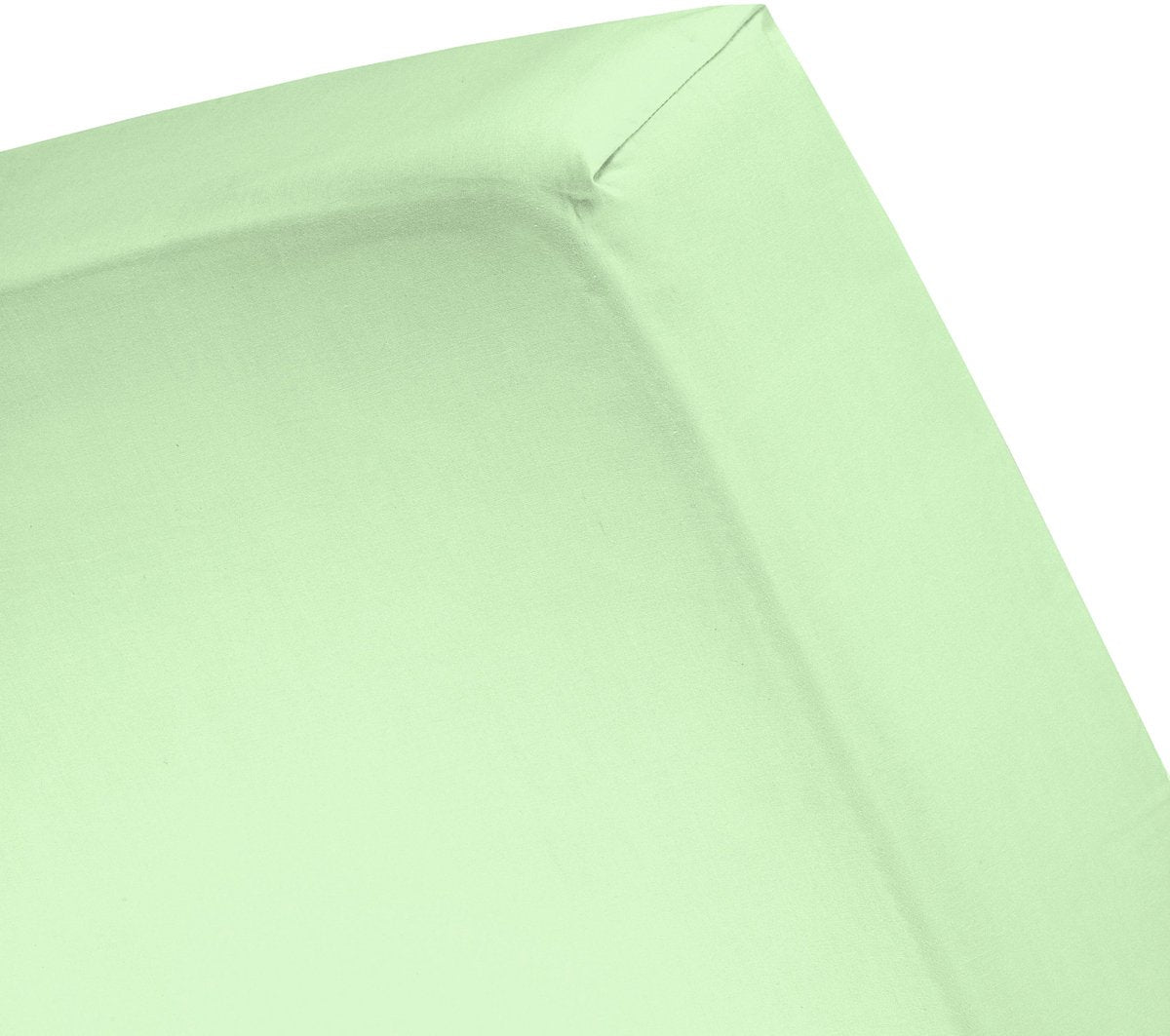 Damai - drap housse - jersey double - 80 90 x 200 210 220 100 x 200 cm - simple - vert clair