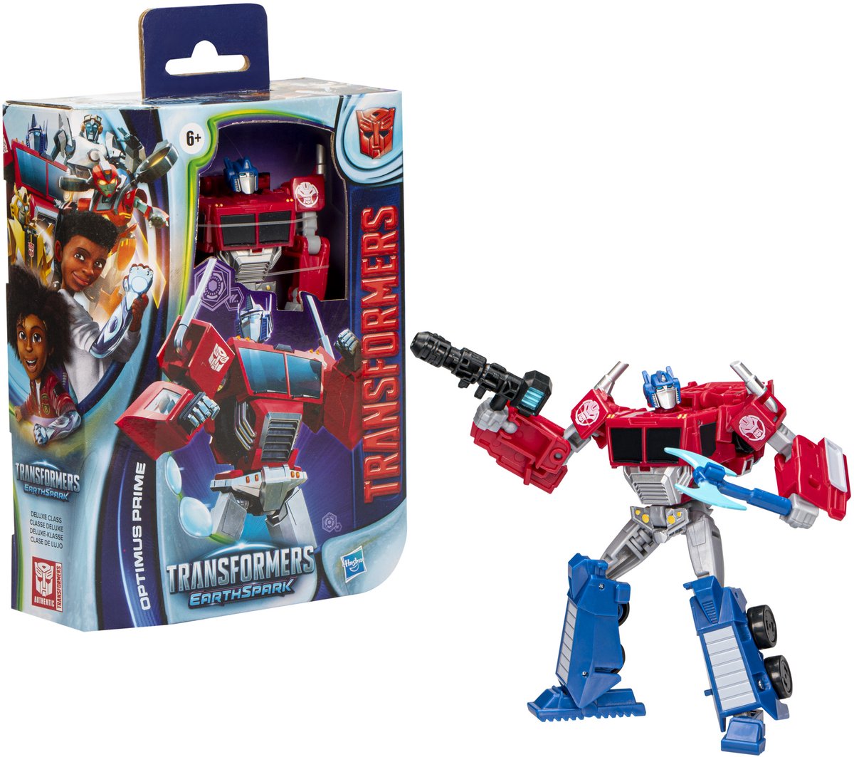 Transformateurs earthspark classe de luxe optimus prime