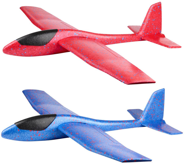 Planeur Eddy Toys - Jouet avion à lancer - Planeur en mousse pour l'extérieur - Avion jouet pour enfants - 66 x 84 x 14 cm - 1 couleur aléatoire
