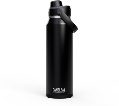 Gourde Camelbak thrive chug - 1 l - acier inoxydable - avec bouchon à vis - bouteille d'eau isolante - noir