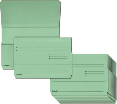 Dossier à insertion en carton durable Esselte Manila pour documents A4 - 25 pièces - vert