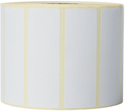 Brother bde-1j026076-102 rouleau d'étiquettes pré-perforées avec étiquettes blanches de 76 mm x 26 mm et 1 900 étiquettes par rouleau pour imprimer des étiquettes de haute qualité